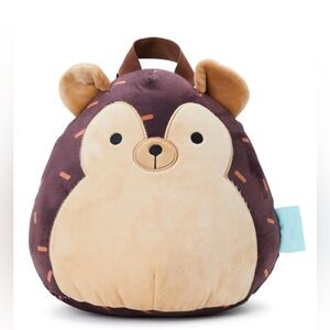 Squishmallows Bear Plush Backpack Brown Donut Sprinkle Kids NWT Original